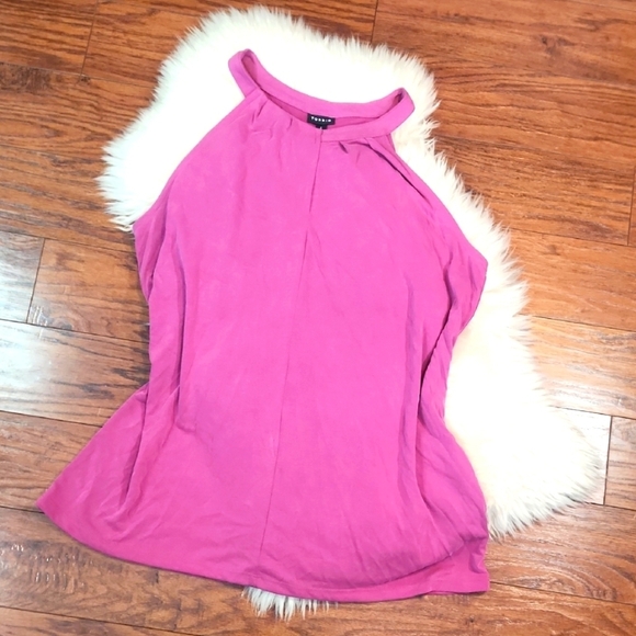torrid Tops - Torrid Violet Knit Cupro High Neck Tank Top
